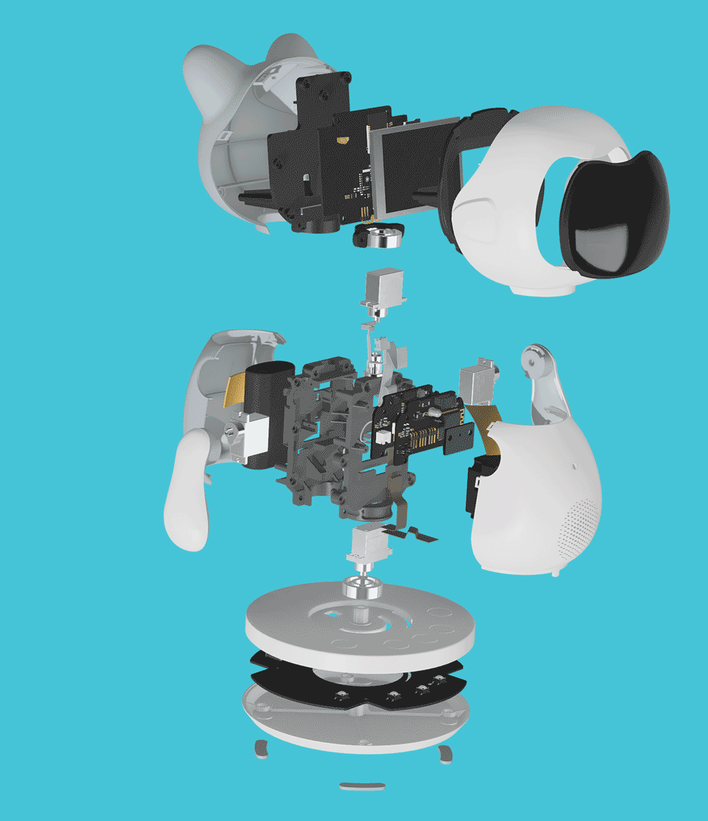 Minh hoạ cấu trúc và công nghệ của robot Pika